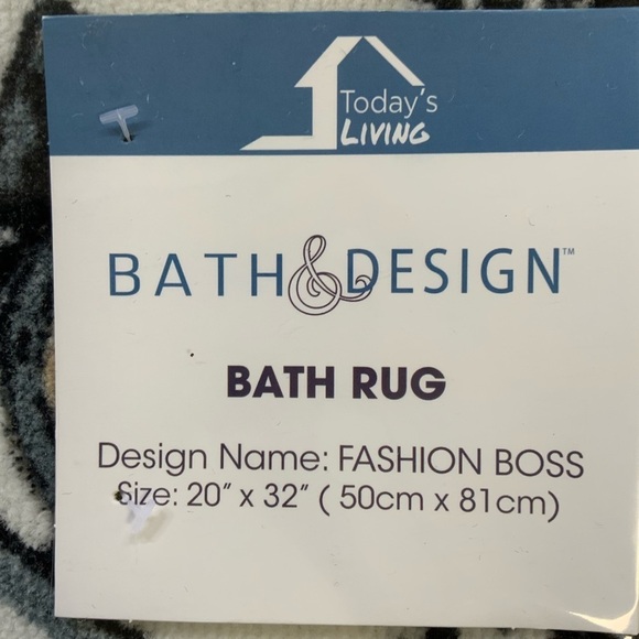 Fashion Girl Boss Animal Print Makeup Mat Rug 20 in X 32” White Pink Black Multi - Picture 7 of 16